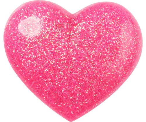 Pink 3D Glitter Heart