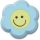Smiley Blue Flower Eraser