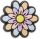 Multi Colored Layered Flower