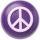 Black and Pink Peace Sign