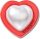 Red and Pearl Heart