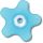 Blue Flower with Gem