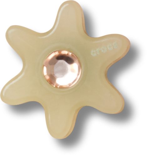Tan Flower with Gem