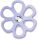 Purple Cut Out Flower