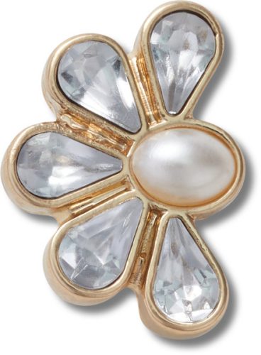 Half Gem Floral with Pearl