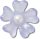 Lavender Matte Pearl Flower