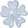 Blue Frost Matte Pearl Flower