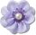 Blue Fabric Flower With Pearl