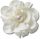 White Fabric Flower With Pearl