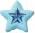 Blue Star With Gem