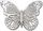 Silver Cutout Butterfly