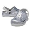 Crocs Baya Glitter Clog ezüst uniszex papucs