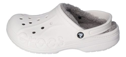 Crocs Baya Lined Clog fehér bundás gyerek papucs