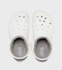 Crocs Baya Lined Clog fehér bundás gyerek papucs