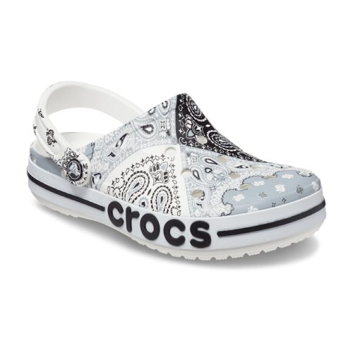 Crocs Bayaband Bandana Print Clog fehér uniszex papucs