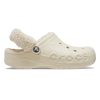 Crocs Baya Lined Fuzz Strap Clog bézs bélelt uniszex papucs