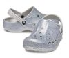 Crocs Baya Glitter Clog T ezüst bébi papucs