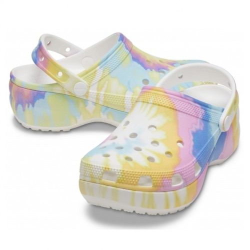 Classic Platform TieDye Graphic Clog W