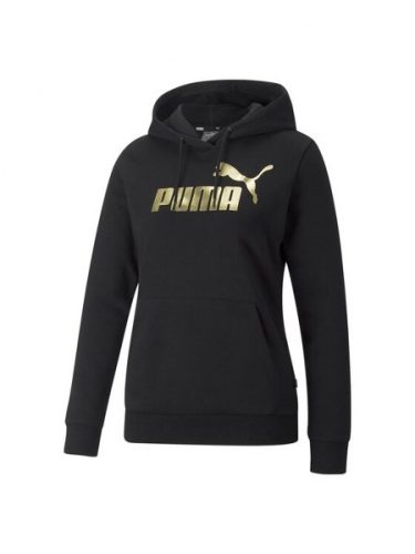 ESS  Metallic Logo Hoodie FL Puma Black 