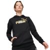 ESS  Metallic Logo Hoodie FL Puma Black 