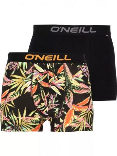 Men boxer ONeill tropical flower   plain 2 pack