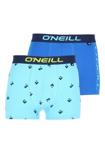 Men boxer ONeill palmtree   plain 2 pack