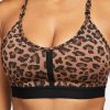 Nike Indy Womens Light Support 1 Piece Pad V Neck Leopard Print Sports Bra