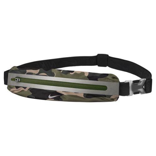 NIKE SLIM WAIST PACK 2.0 PRINTED MEDIUM OLIVE BLACK SILVER